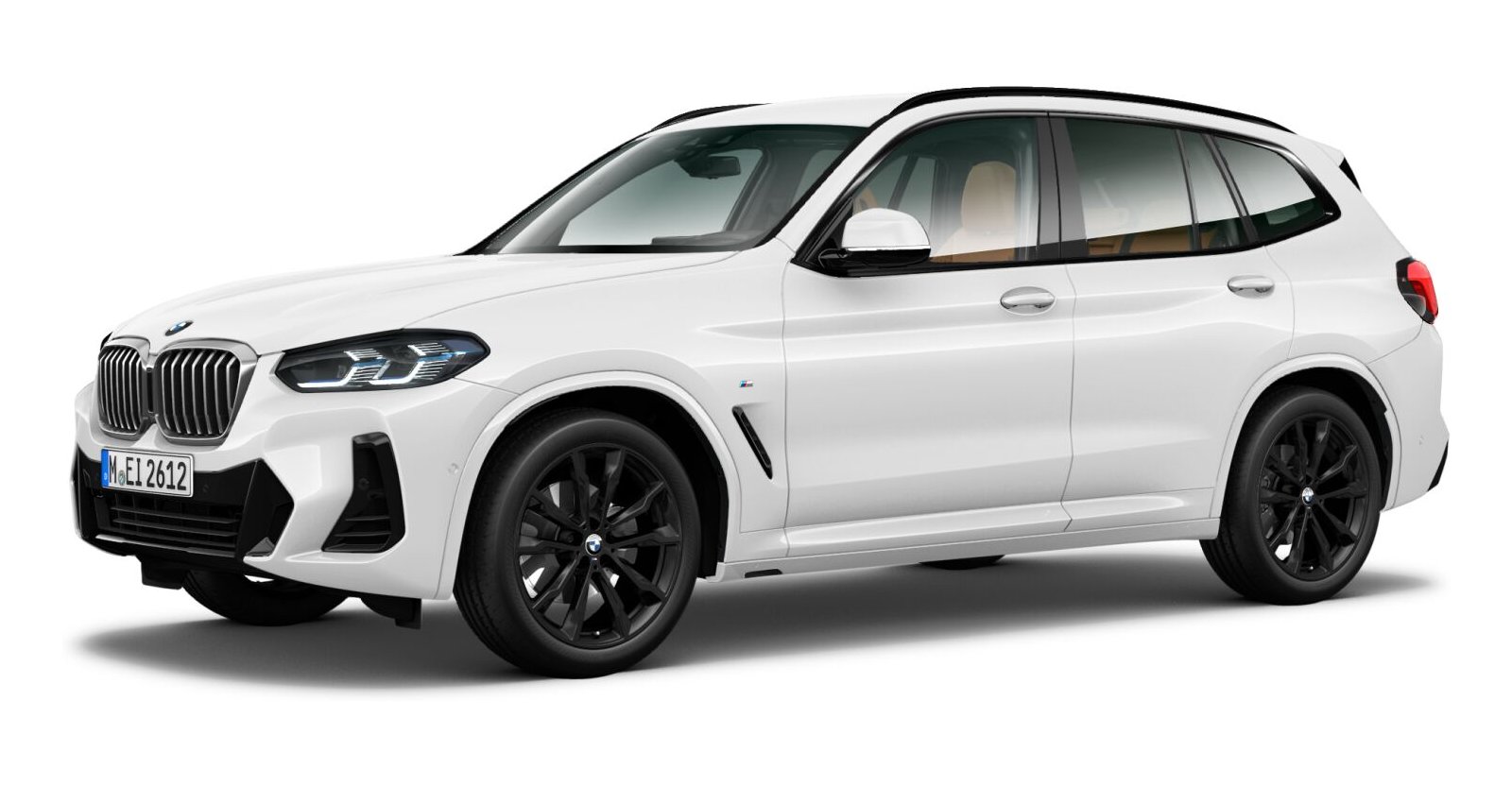 BMW X3 xDrive 20d in Weiß von vorne