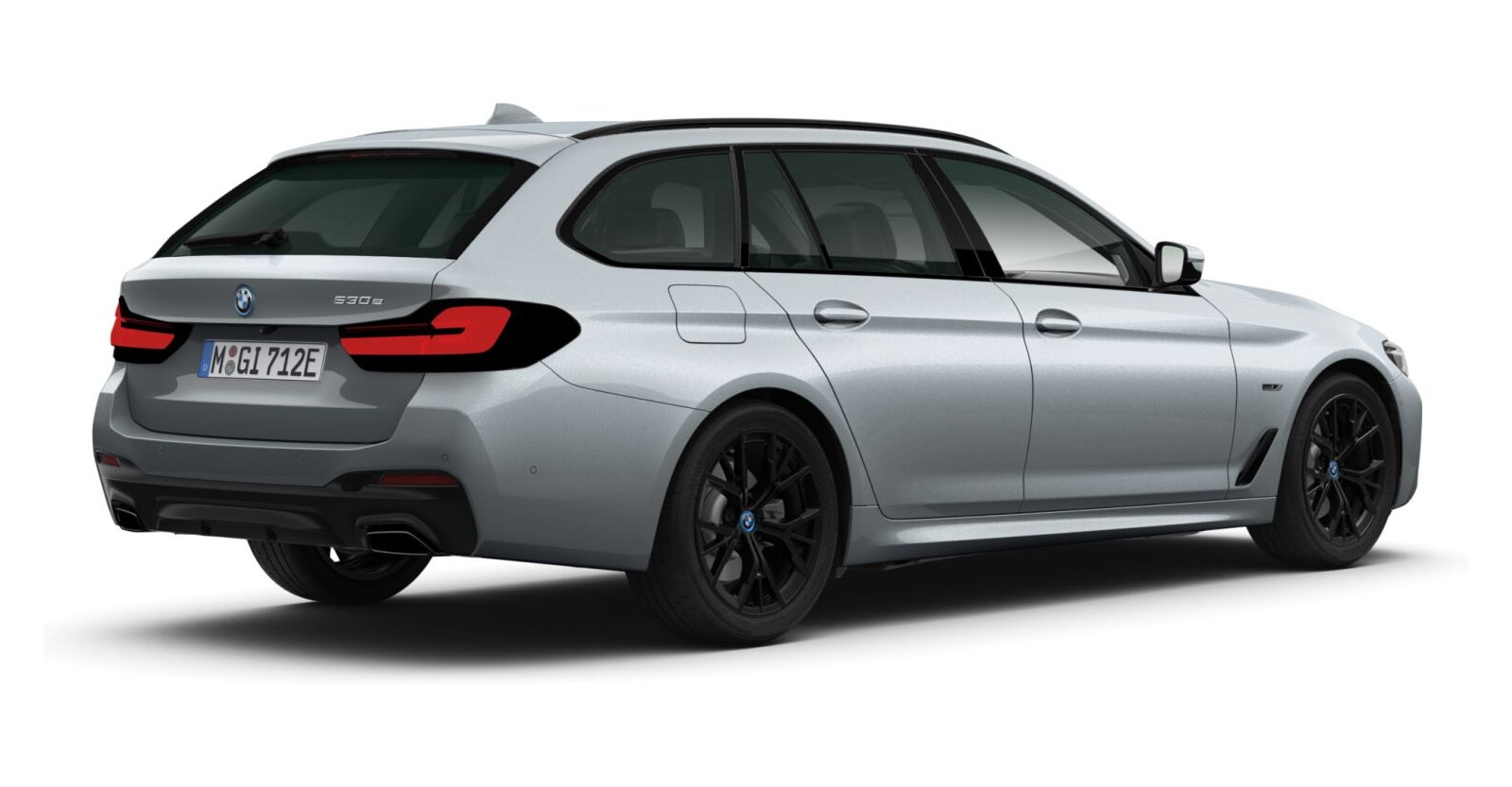 BMW BMW 5er in Grau von hinten BMW BMW 5er in Grau von hinten
