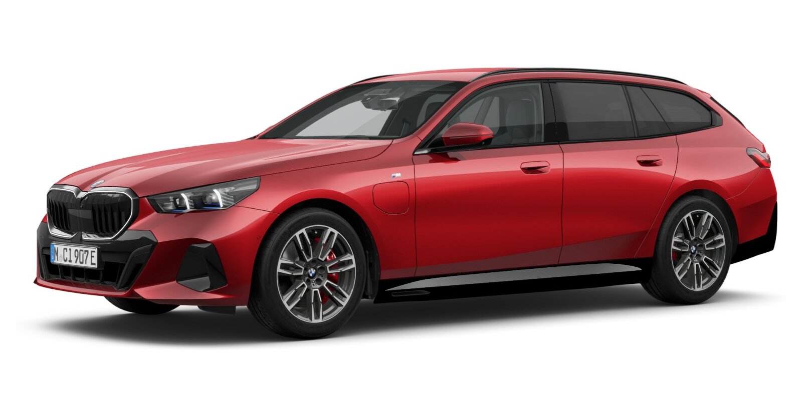 BMW BMW 5er in Rot von vorne BMW BMW 5er in Rot von vorne