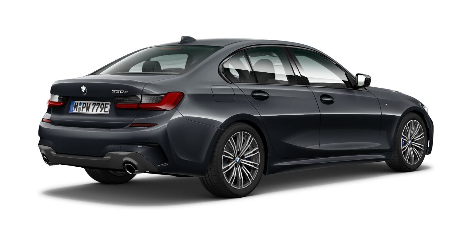 BMW BMW 3er in Grau von hinten BMW BMW 3er in Grau von hinten
