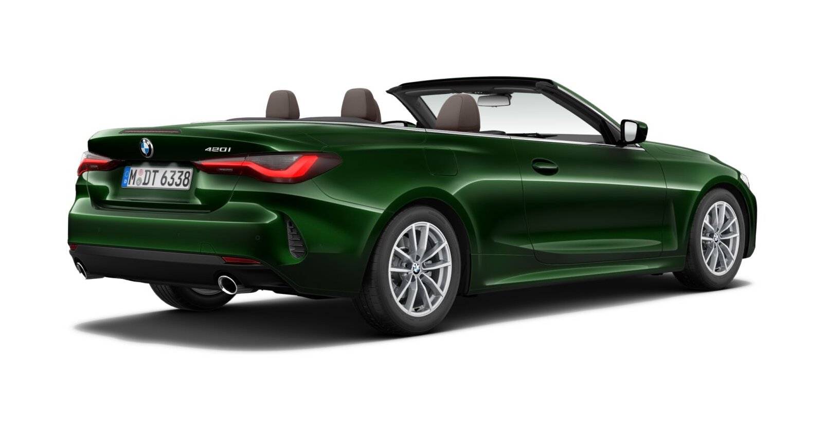 BMW BMW 4er in Grün von hinten