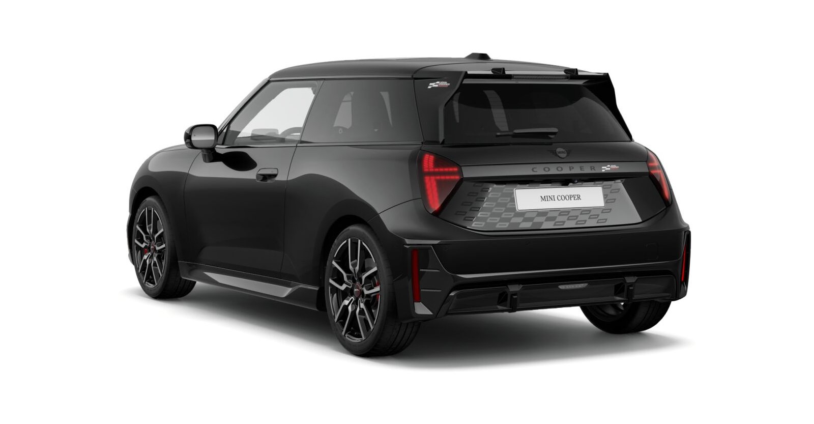 MINI MINI 3-Türer in Schwarz von hinten MINI MINI 3-Türer in Schwarz von hinten