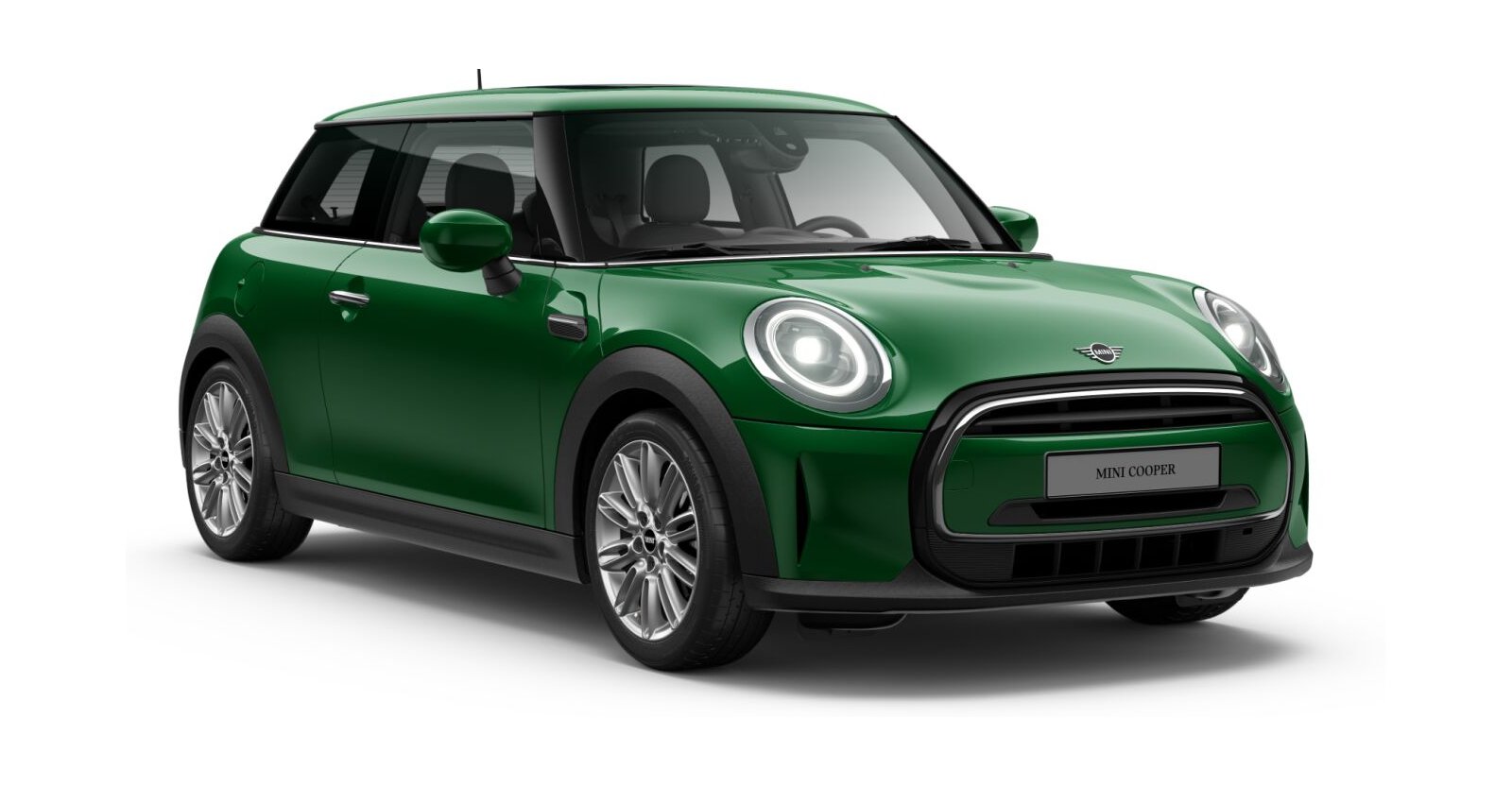 MINI MINI 3-Türer in Grün von vorne