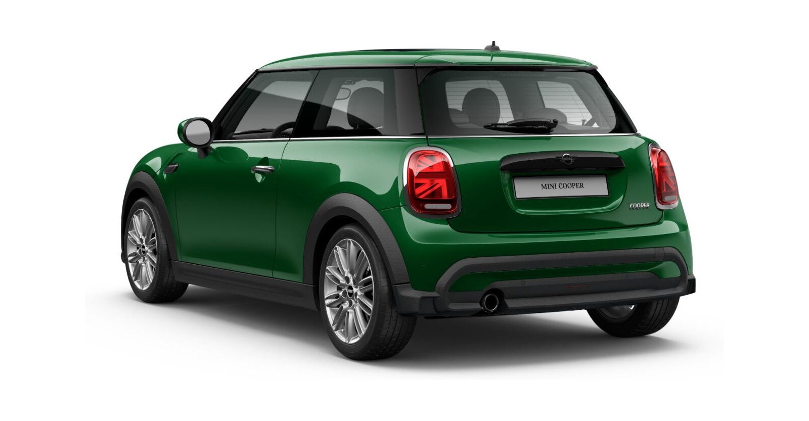 MINI MINI 3-Türer in Grün von hinten