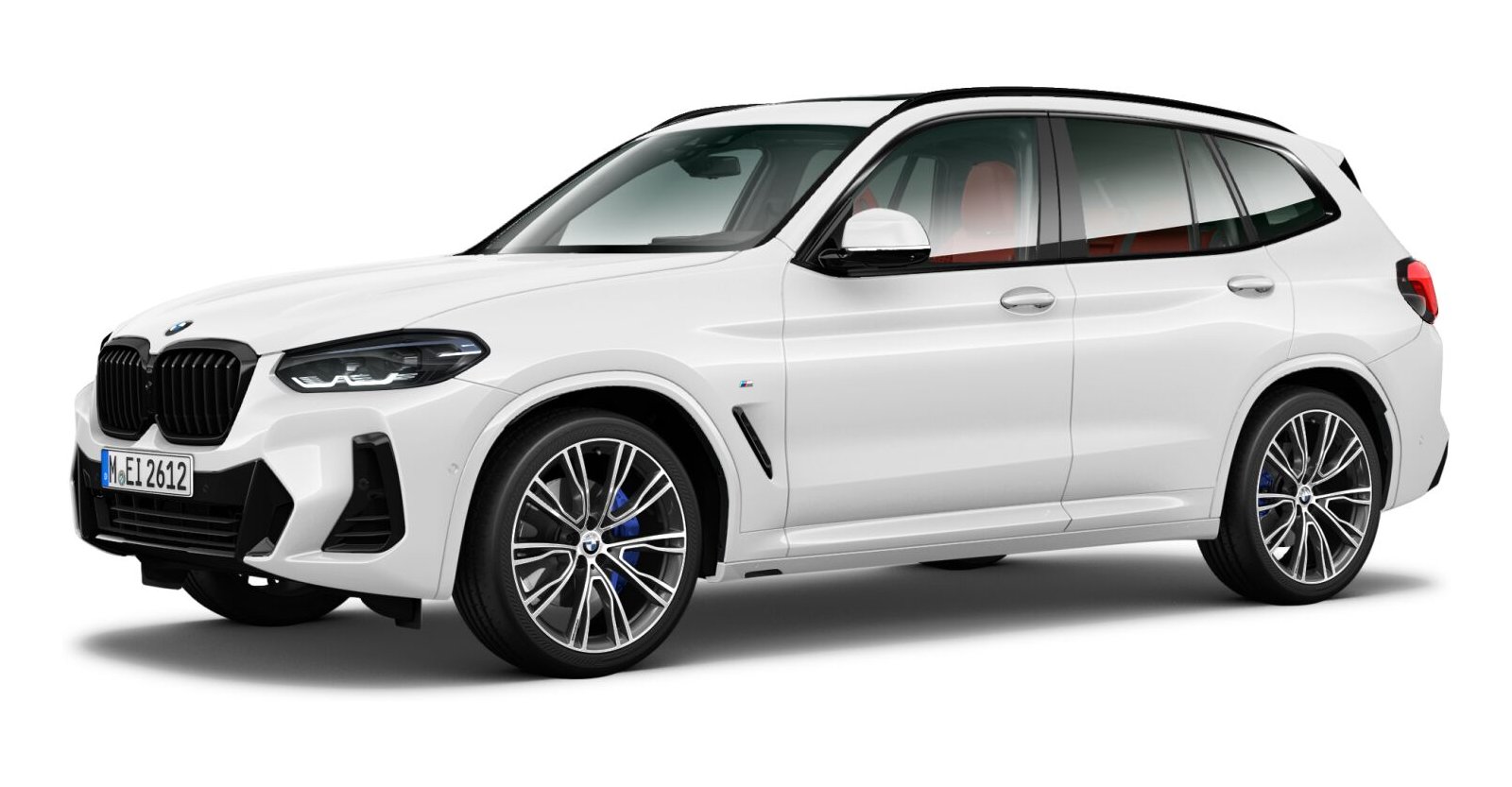 BMW X3 xDrive 30i in Weiß von vorne BMW X3 xDrive 30i in Weiß von vorne