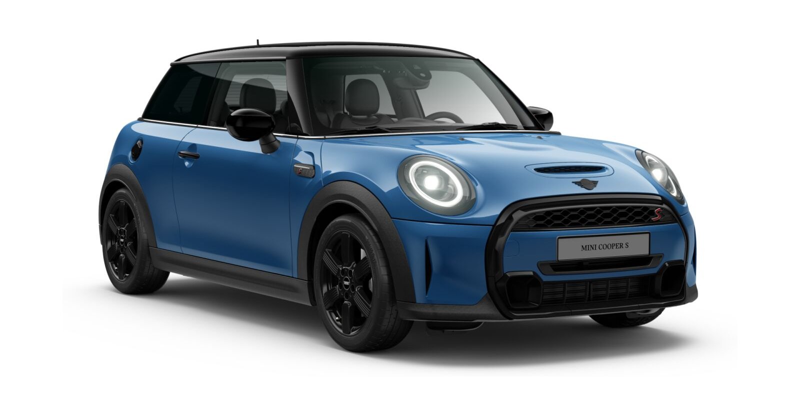 MINI Cooper S 3-Türer in Blau von vorne MINI Cooper S 3-Türer in Blau von vorne