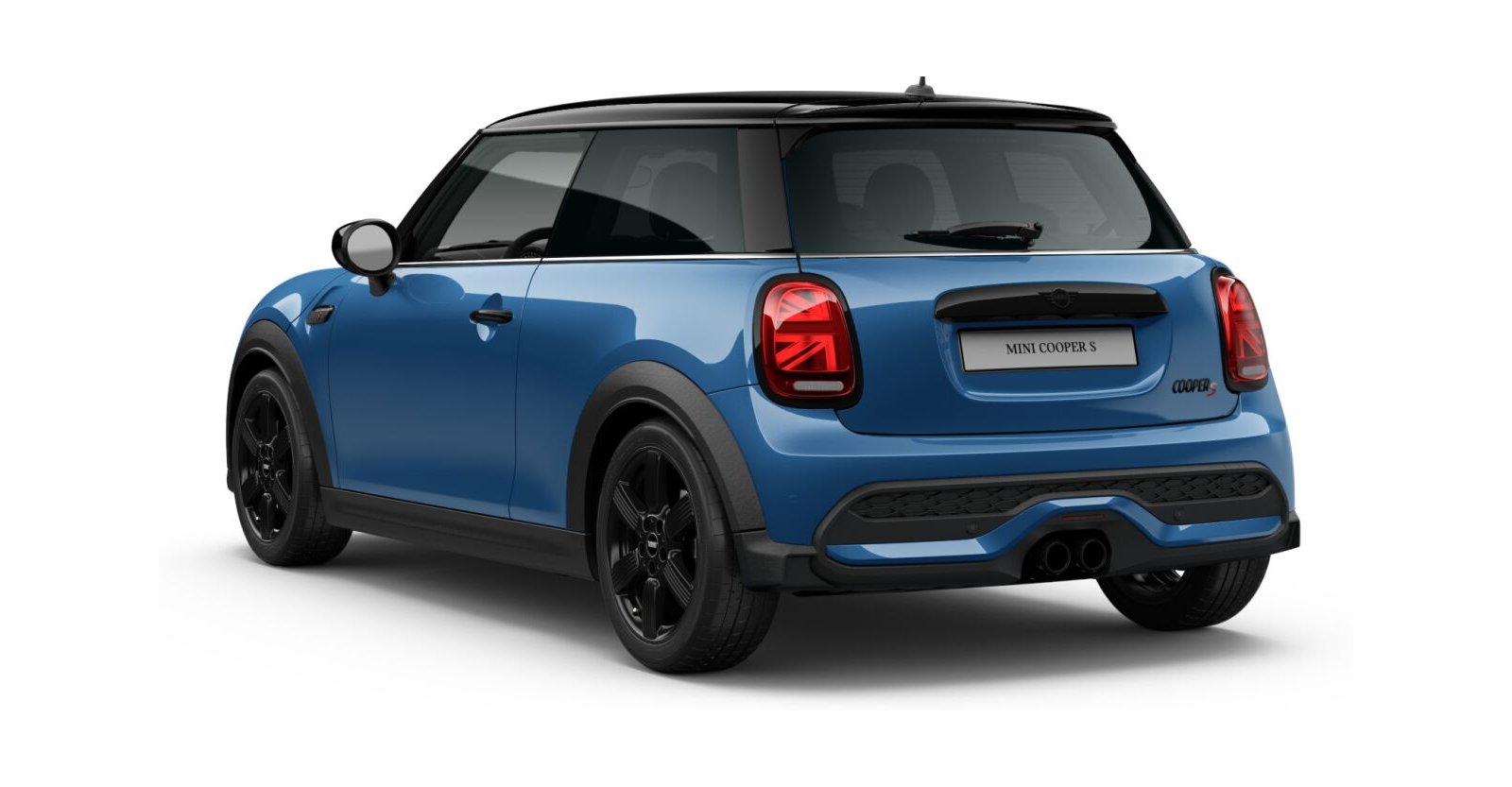 MINI MINI 3-Türer in Blau von hinten MINI MINI 3-Türer in Blau von hinten