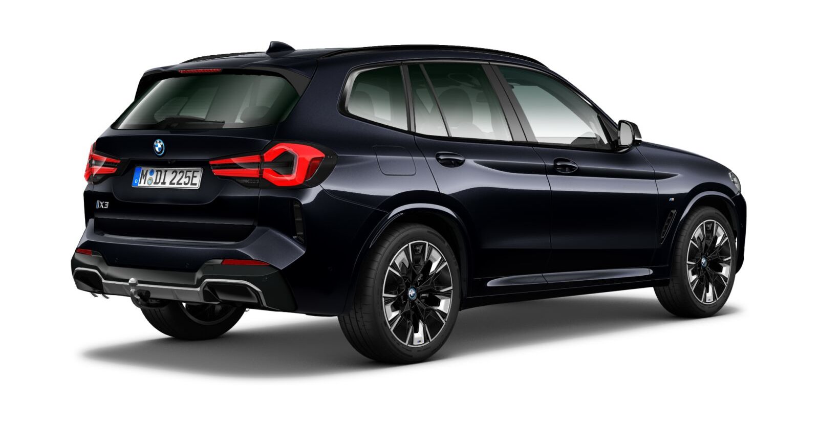BMW BMW I in Schwarz von hinten BMW BMW I in Schwarz von hinten