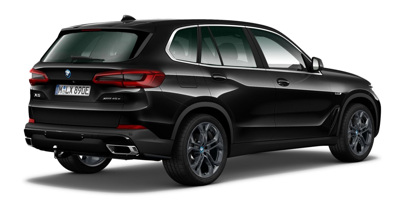 BMW BMW X in Schwarz von hinten