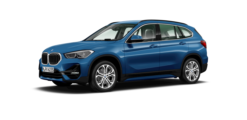 BMW BMW X in Blau von vorne BMW BMW X in Blau von vorne