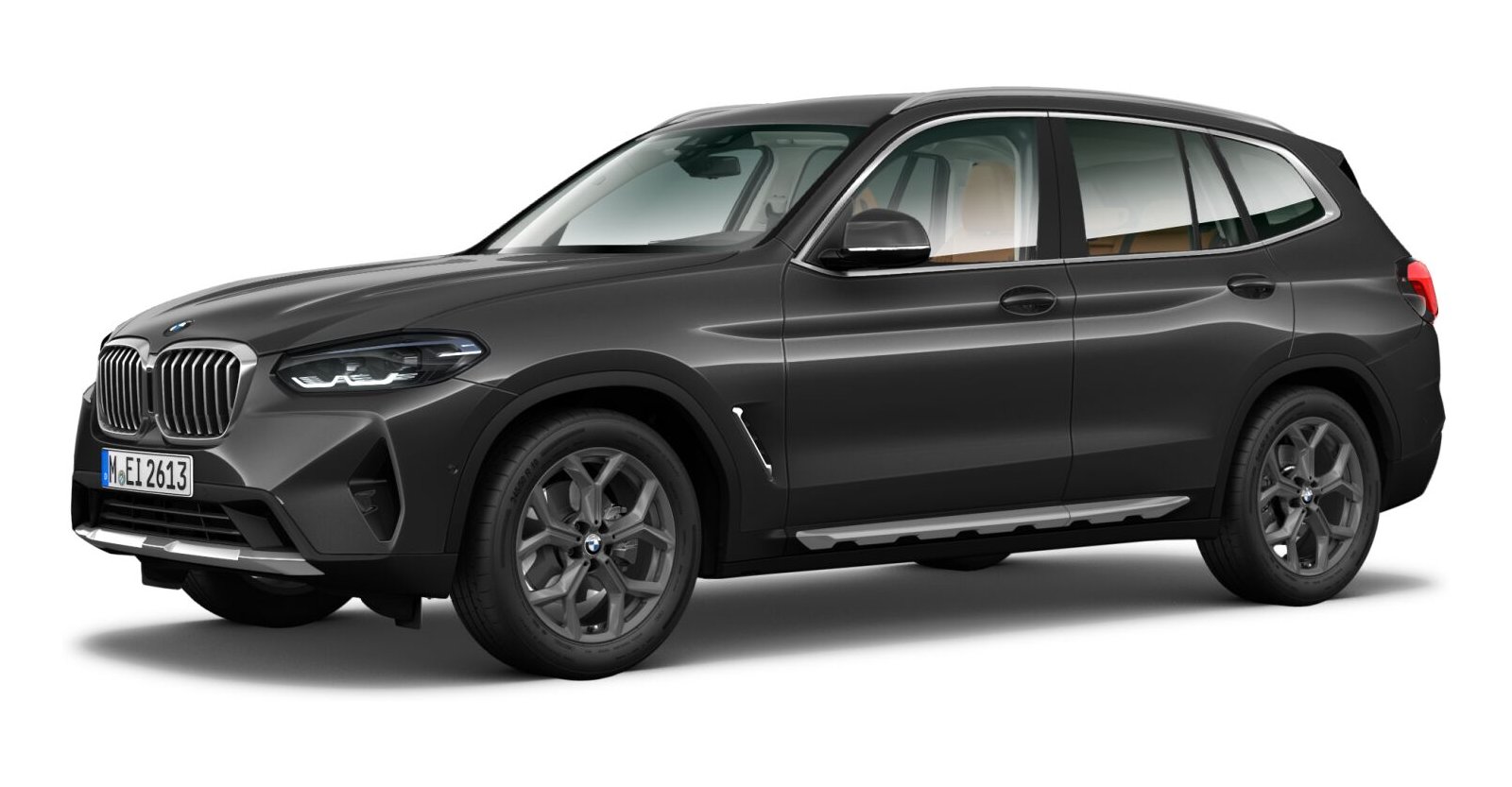 BMW X3 xDrive 30d in Grau von vorne BMW X3 xDrive 30d in Grau von vorne