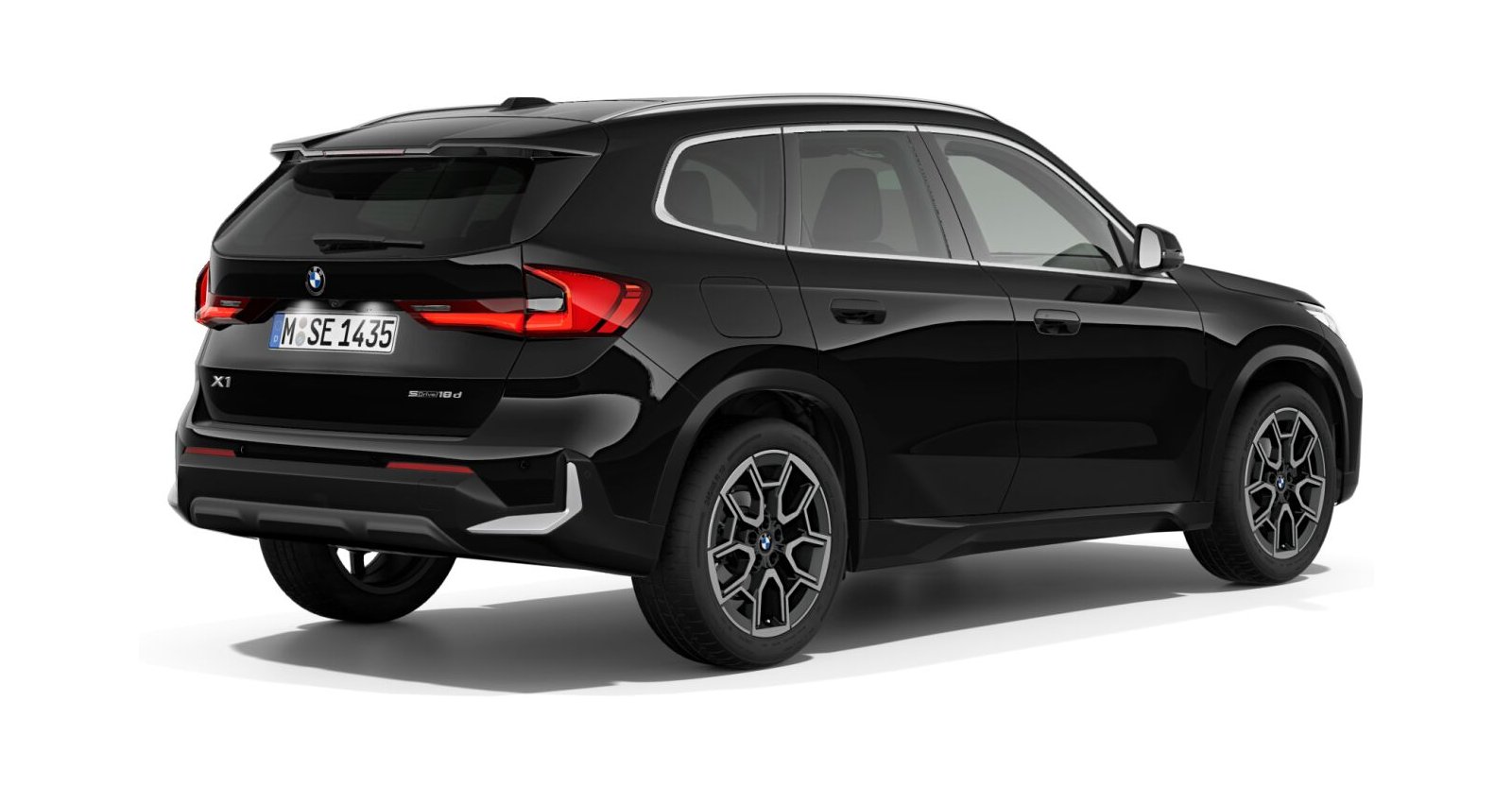 BMW BMW X in Schwarz von hinten BMW BMW X in Schwarz von hinten