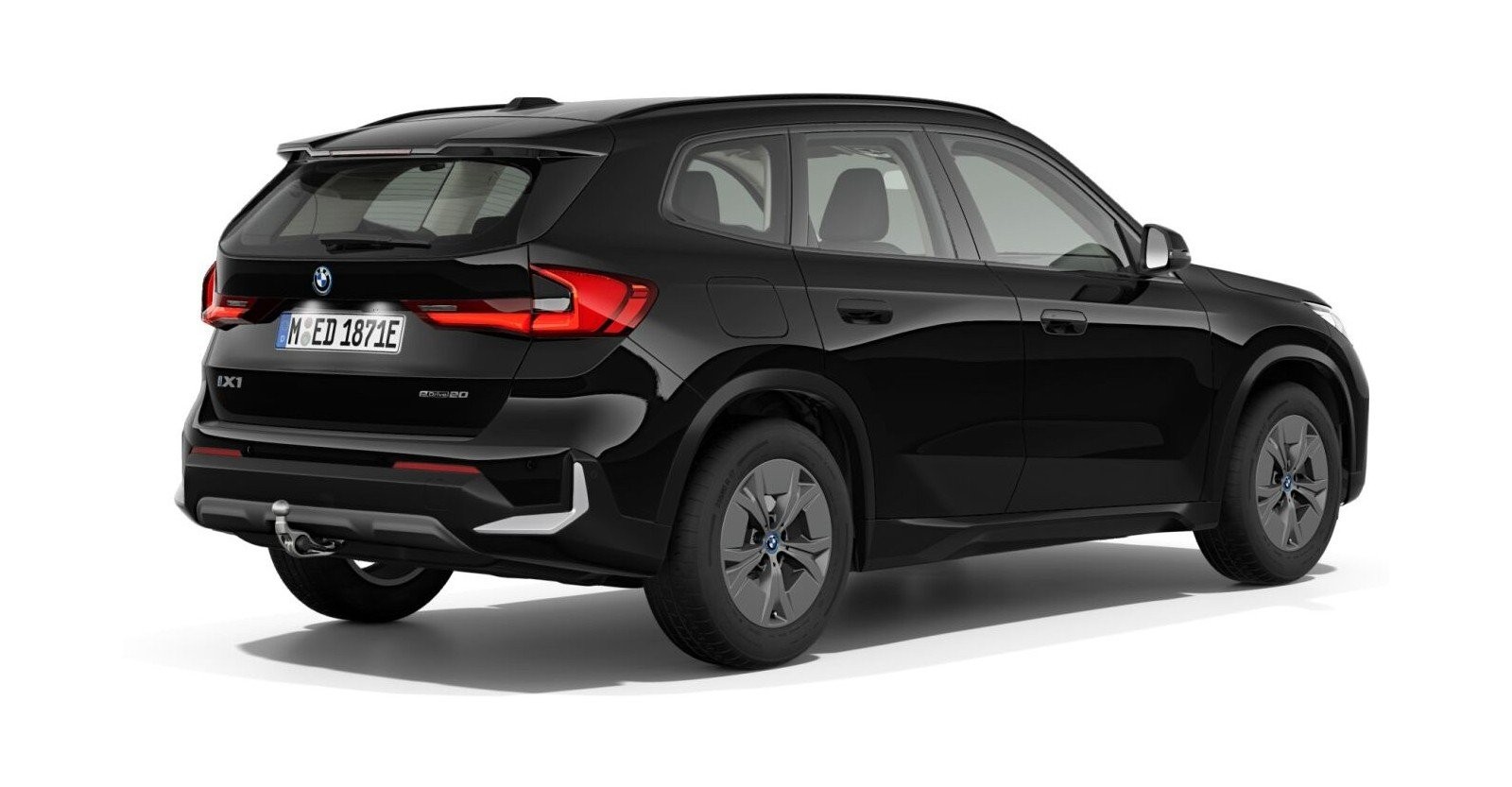 BMW BMW I in Schwarz von hinten BMW BMW I in Schwarz von hinten