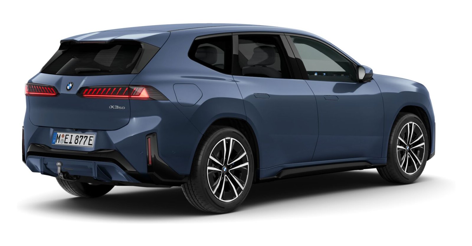 BMW BMW I in Blau von hinten BMW BMW I in Blau von hinten