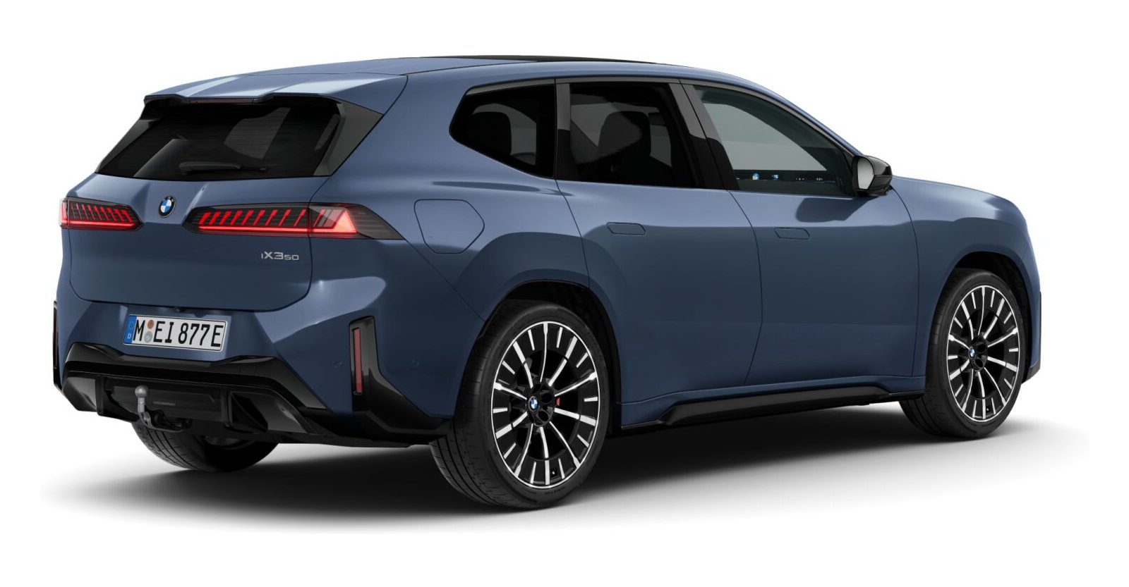 BMW BMW I in Blau von hinten BMW BMW I in Blau von hinten