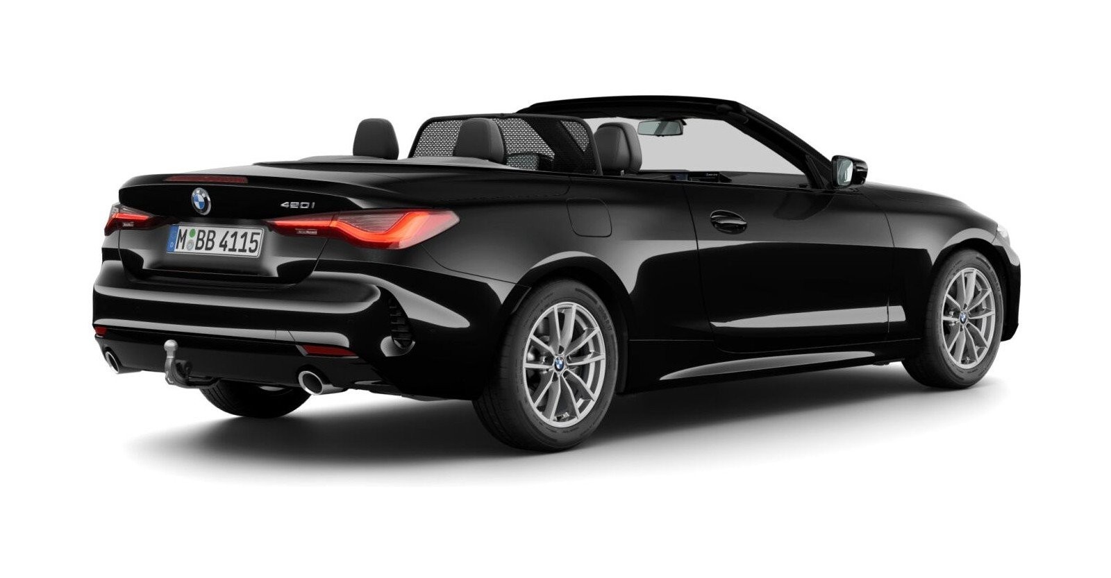 BMW BMW 4er in Schwarz von hinten BMW BMW 4er in Schwarz von hinten