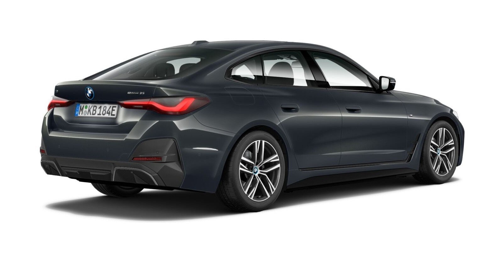 BMW BMW I in Grau von hinten BMW BMW I in Grau von hinten