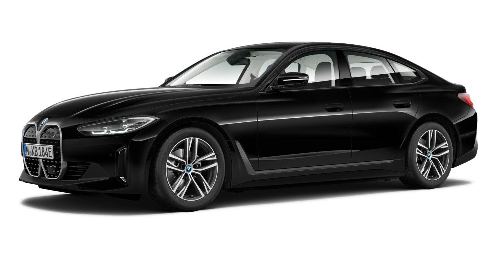 BMW BMW I in Schwarz von vorne BMW BMW I in Schwarz von vorne