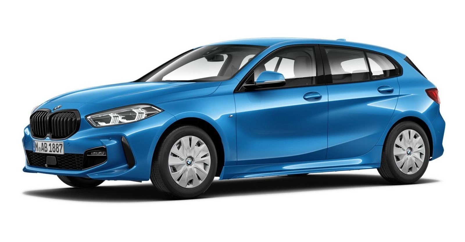 BMW BMW 1er in Blau von vorne BMW BMW 1er in Blau von vorne