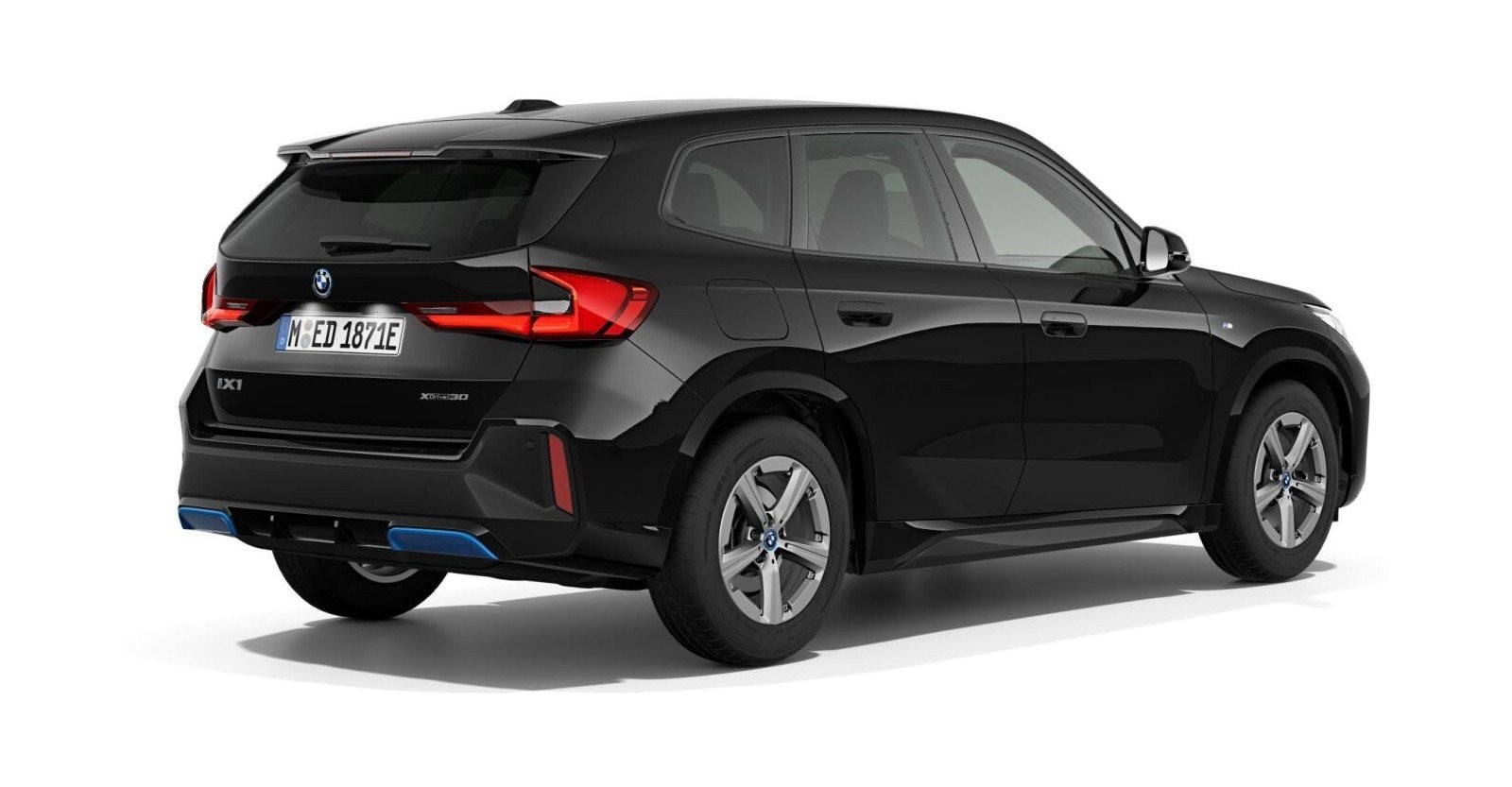BMW BMW I in Schwarz von hinten BMW BMW I in Schwarz von hinten