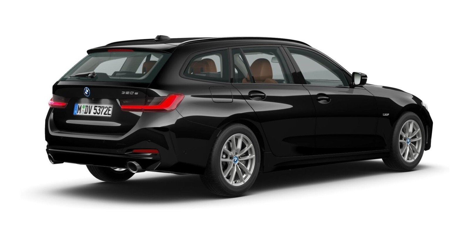 BMW BMW 3er in Schwarz von hinten BMW BMW 3er in Schwarz von hinten