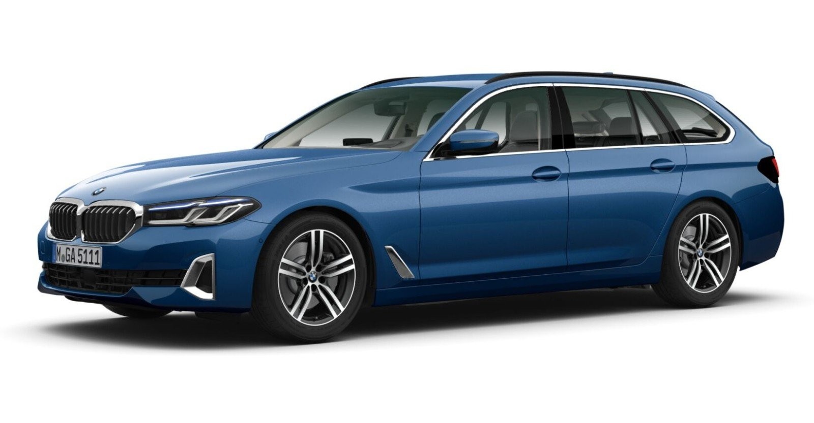 BMW BMW 5er in Blau von vorne BMW BMW 5er in Blau von vorne