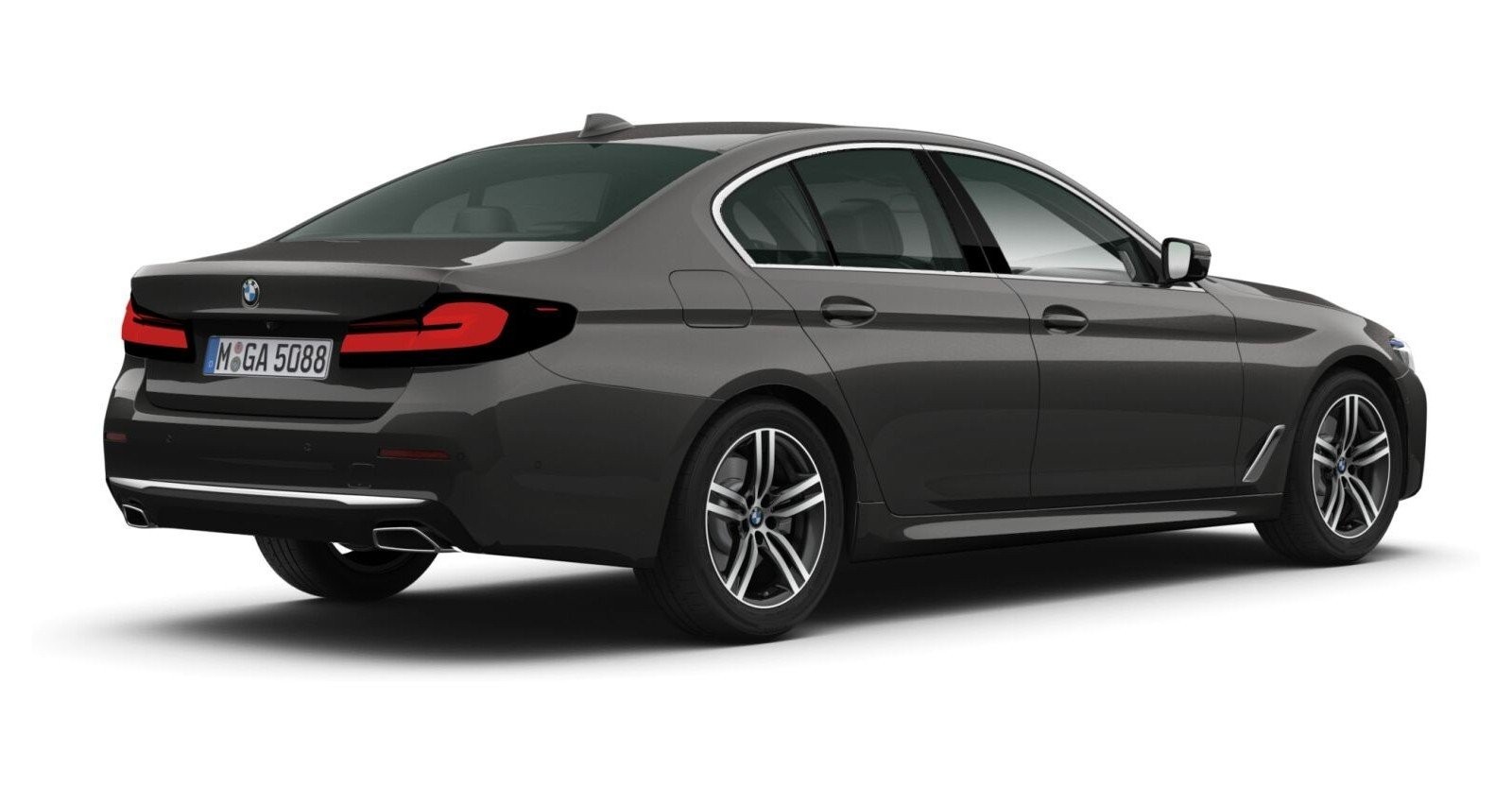 BMW BMW 5er in Grau von hinten BMW BMW 5er in Grau von hinten