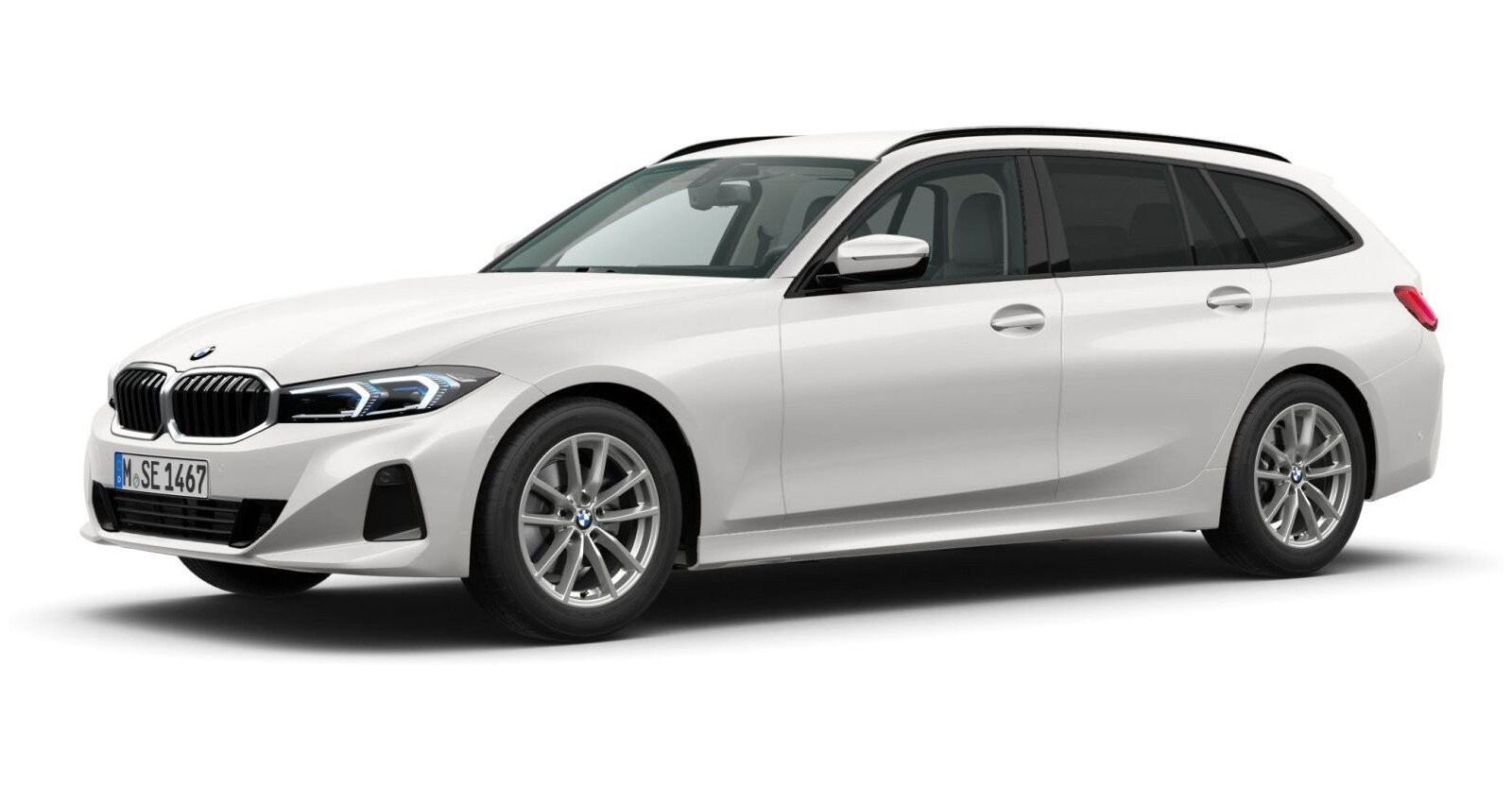 BMW BMW 3er in Weiß von vorne BMW BMW 3er in Weiß von vorne