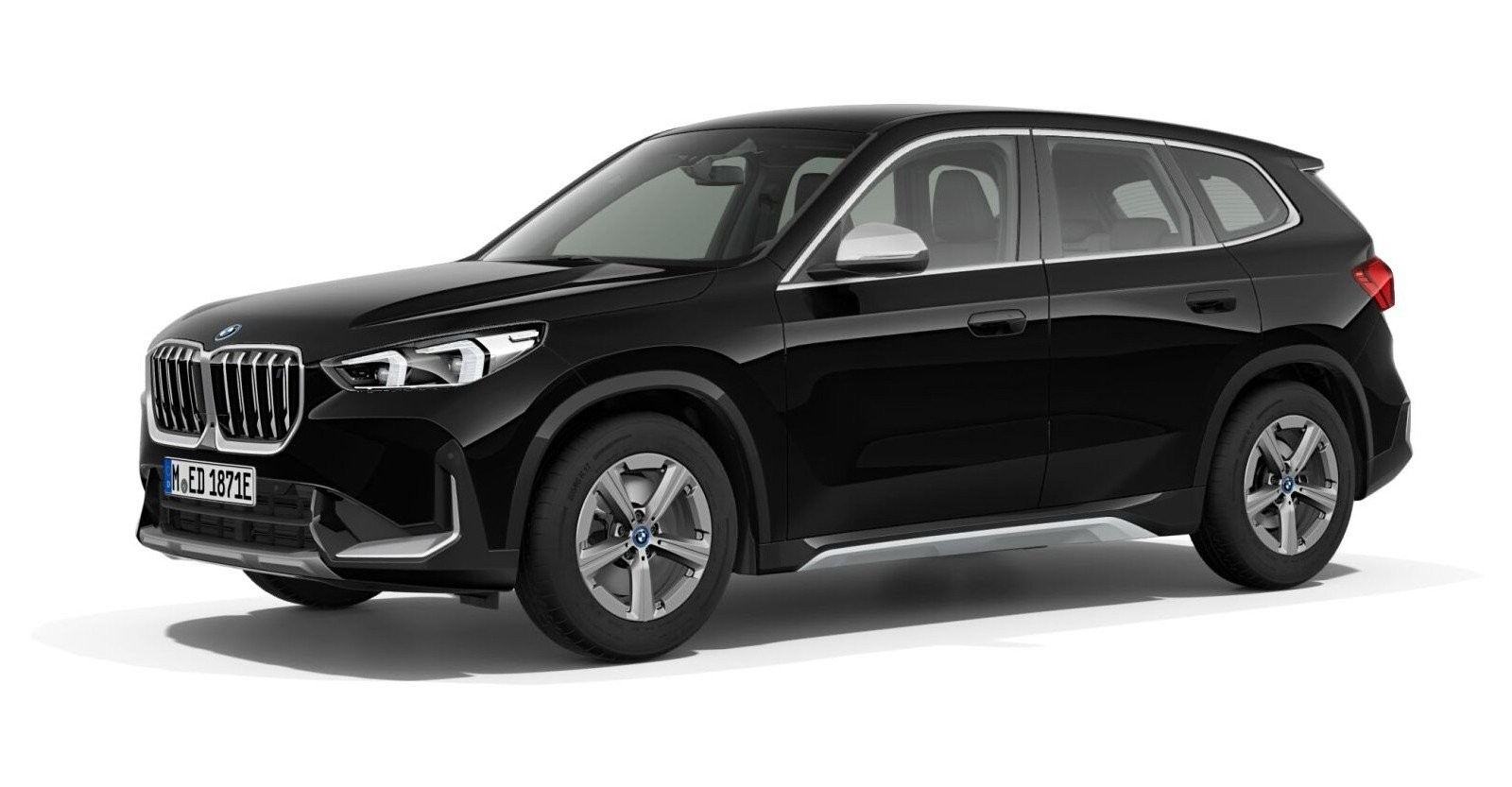 BMW BMW I in Schwarz von vorne BMW BMW I in Schwarz von vorne