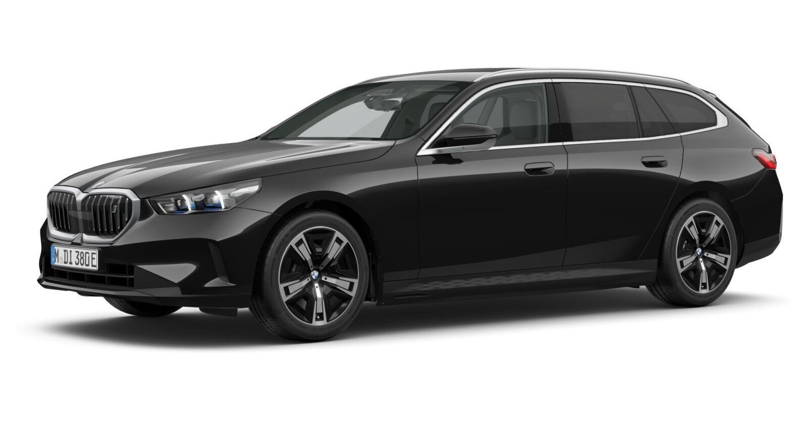 BMW BMW I in Schwarz von vorne BMW BMW I in Schwarz von vorne