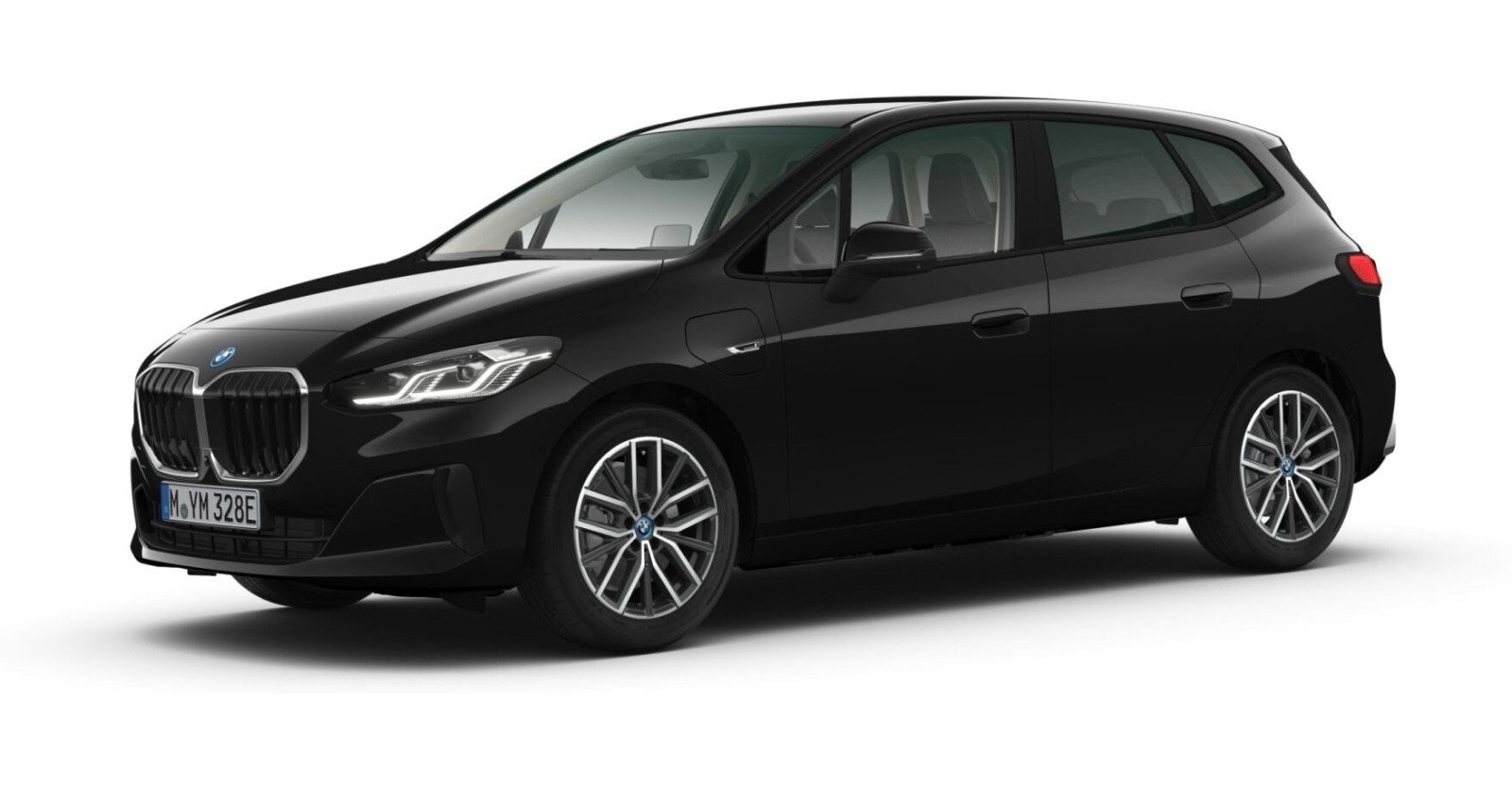 BMW BMW 2er in Schwarz von vorne BMW BMW 2er in Schwarz von vorne