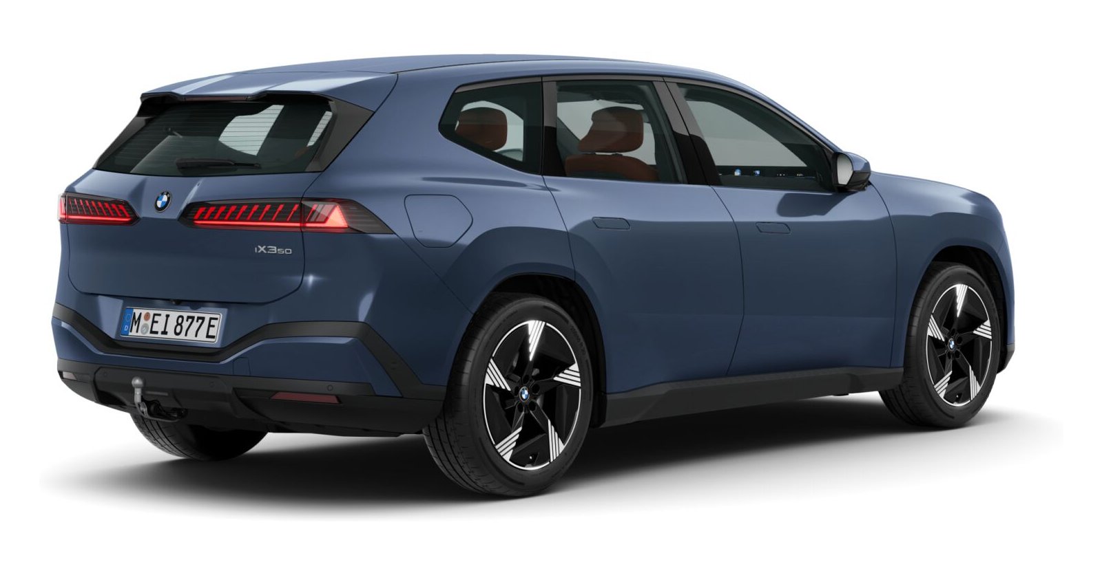 BMW BMW I in Blau von hinten BMW BMW I in Blau von hinten