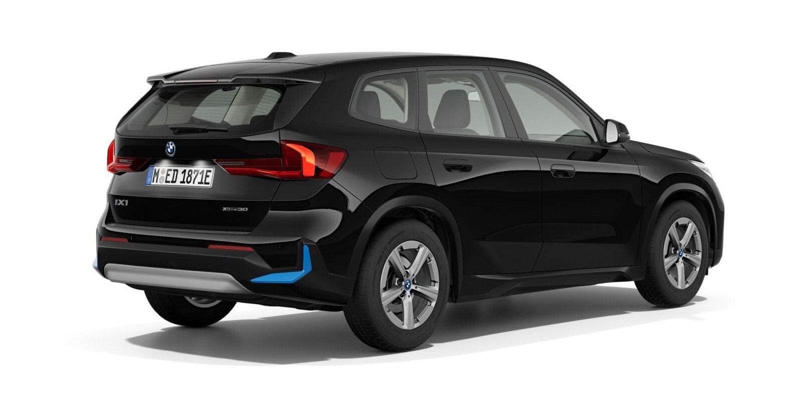 BMW BMW I in Schwarz von hinten BMW BMW I in Schwarz von hinten