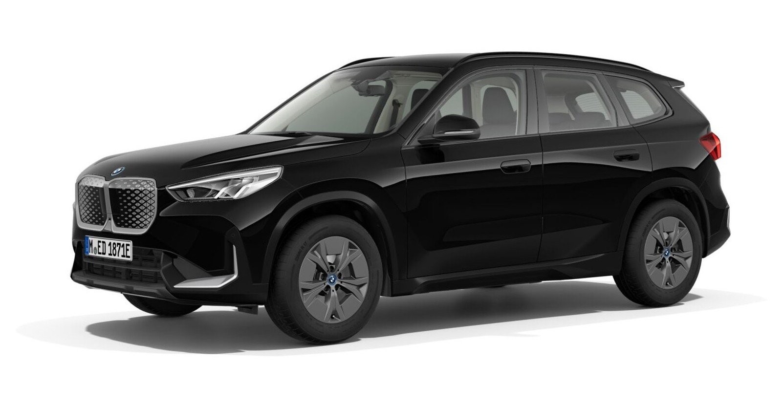 BMW BMW I in Schwarz von vorne BMW BMW I in Schwarz von vorne