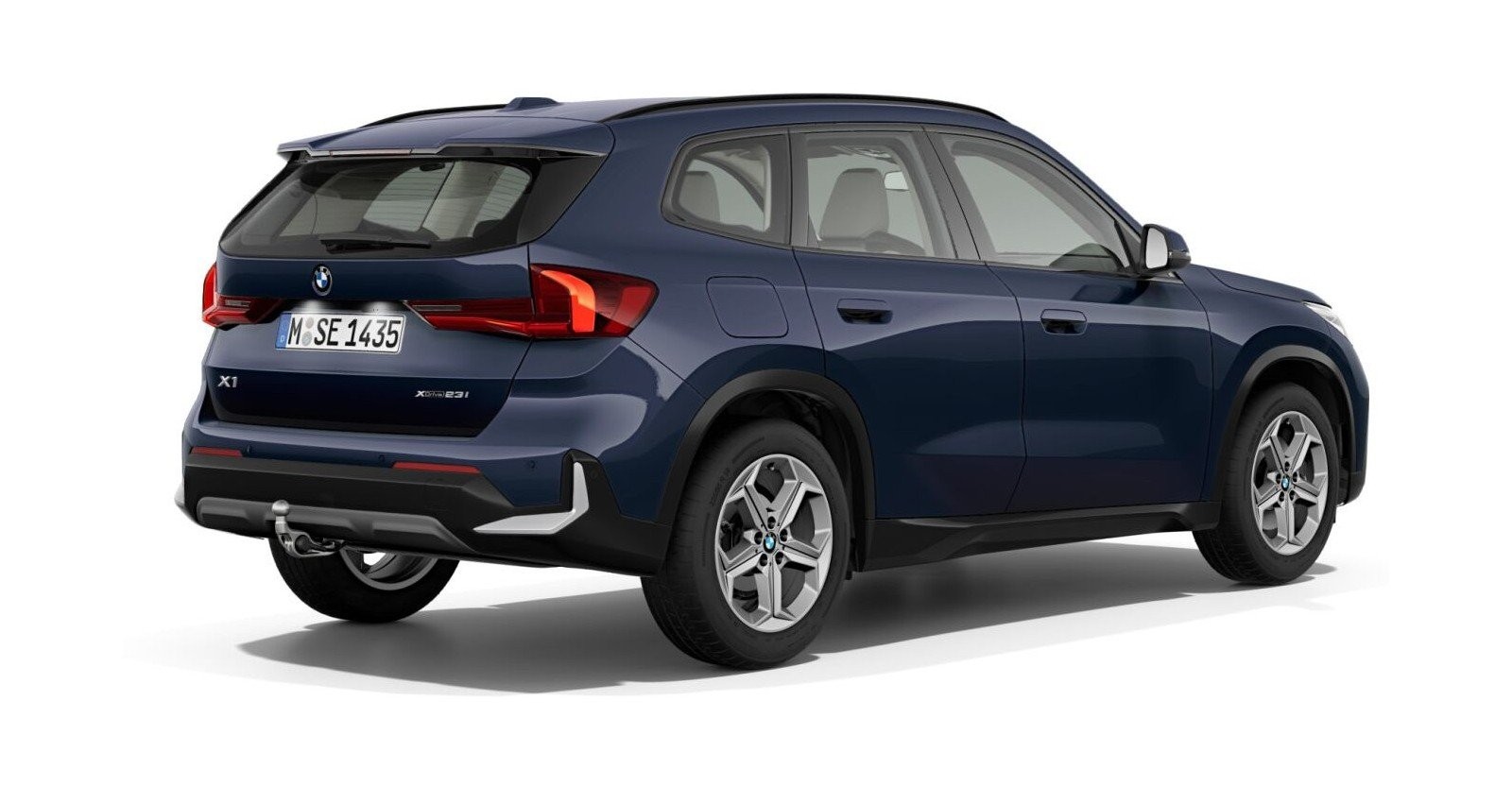 BMW BMW X in Blau von hinten BMW BMW X in Blau von hinten