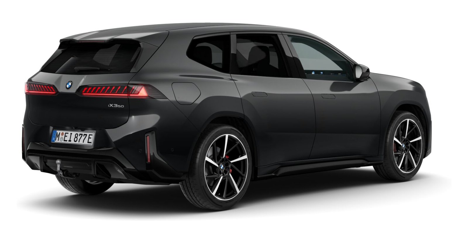BMW BMW I in Schwarz von hinten BMW BMW I in Schwarz von hinten