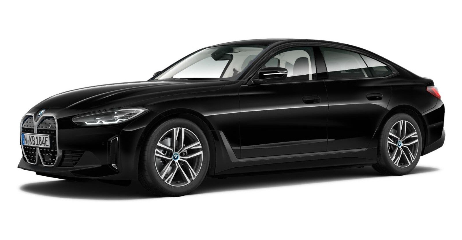 BMW BMW I in Schwarz von vorne BMW BMW I in Schwarz von vorne