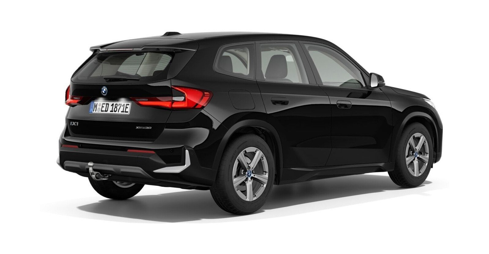 BMW BMW I in Schwarz von hinten BMW BMW I in Schwarz von hinten