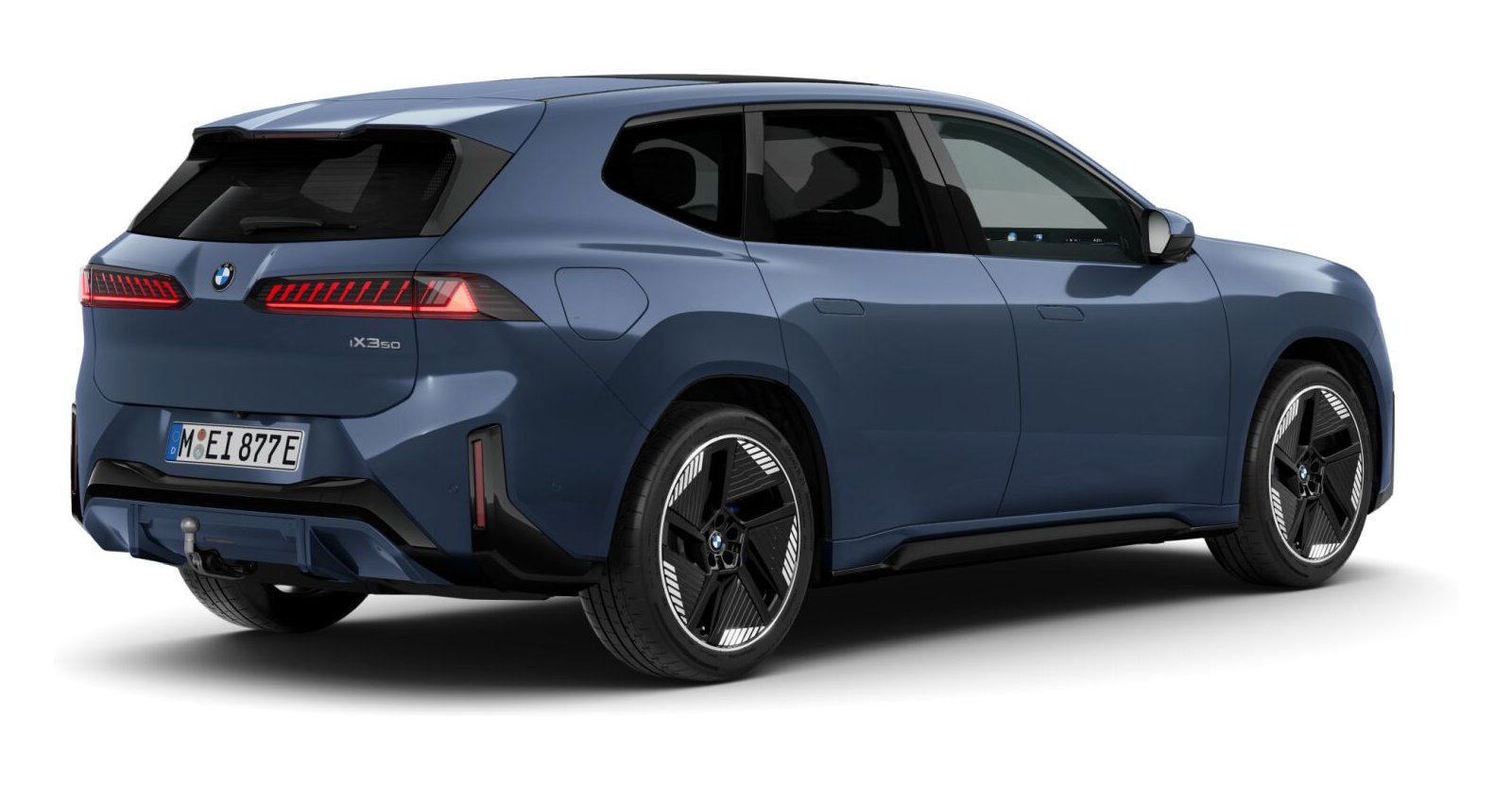 BMW BMW I in Blau von hinten BMW BMW I in Blau von hinten