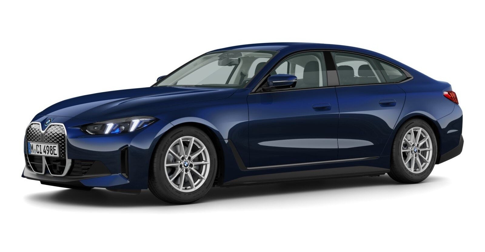BMW BMW I in Blau von vorne BMW BMW I in Blau von vorne