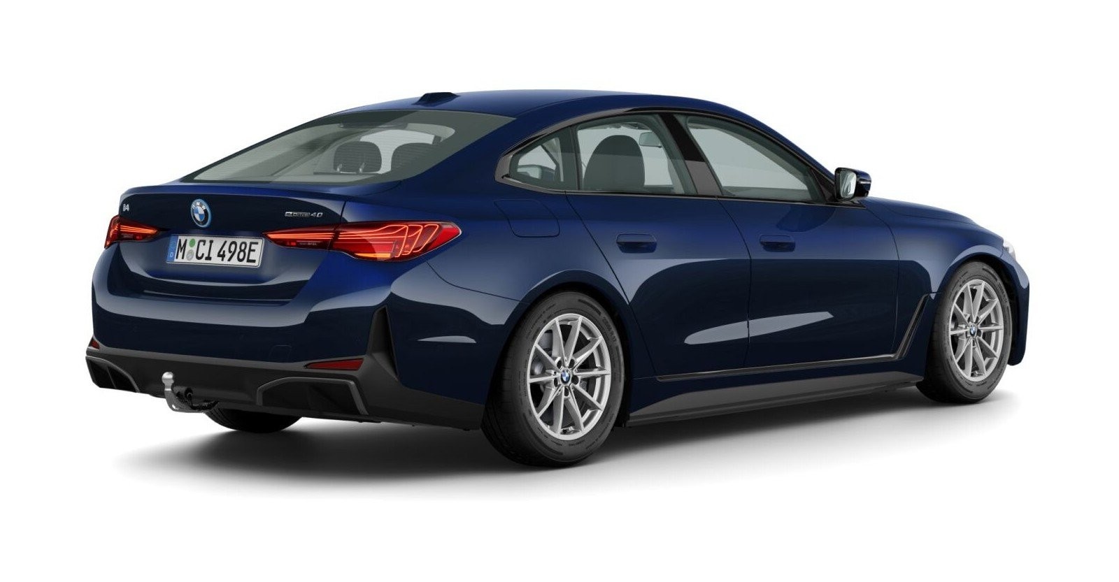 BMW BMW I in Blau von hinten BMW BMW I in Blau von hinten