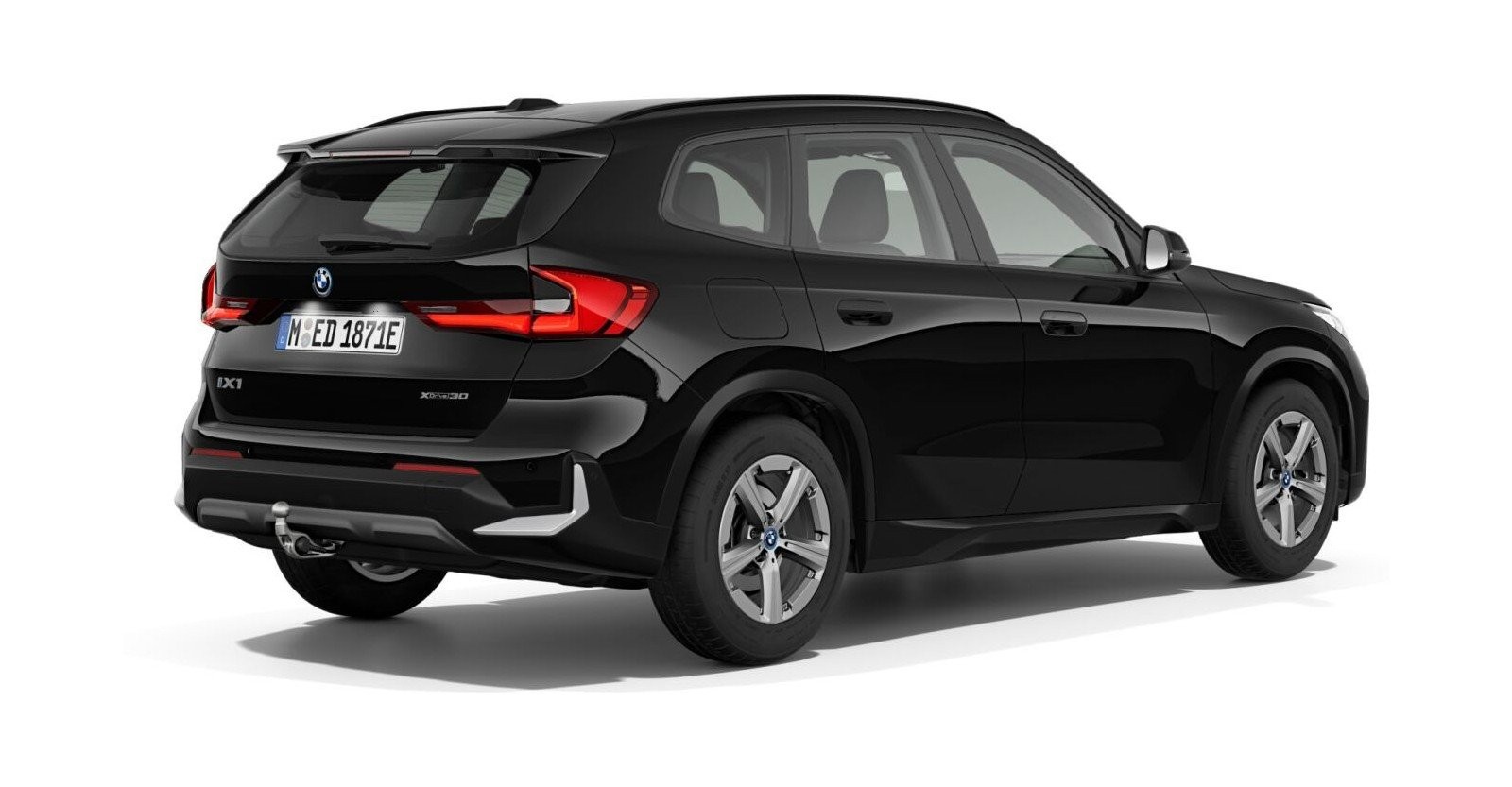 BMW BMW I in Schwarz von hinten BMW BMW I in Schwarz von hinten