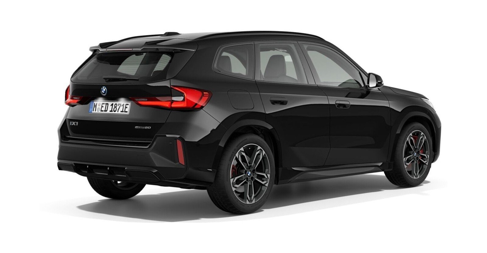 BMW BMW I in Schwarz von hinten BMW BMW I in Schwarz von hinten