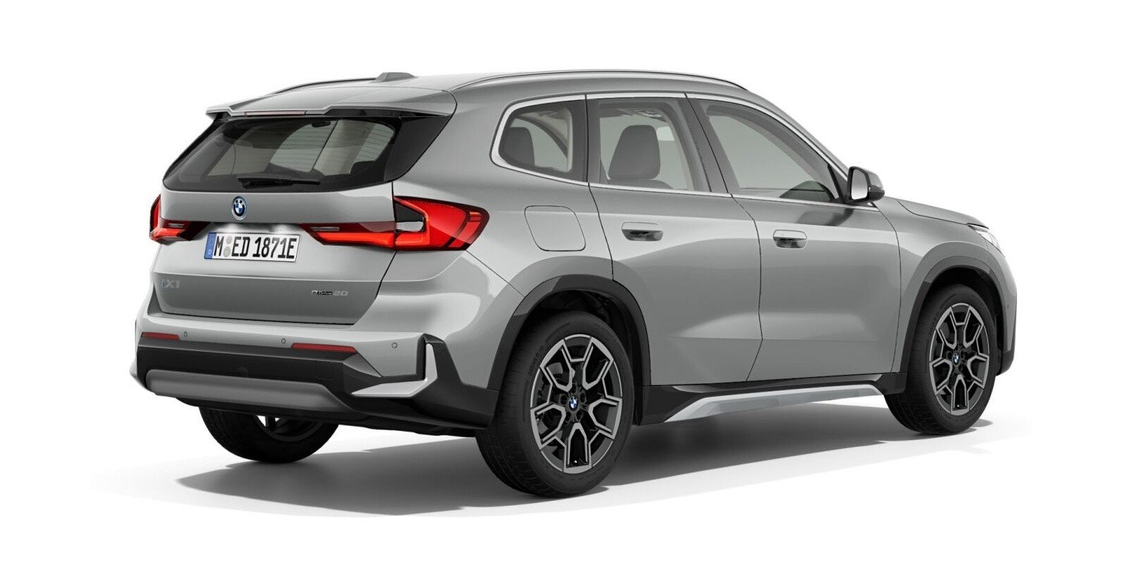 BMW BMW I in Grau von hinten BMW BMW I in Grau von hinten