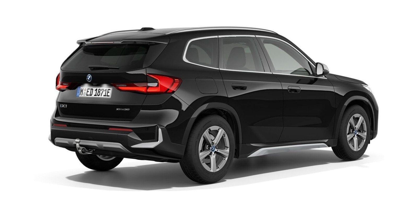 BMW BMW I in Schwarz von hinten BMW BMW I in Schwarz von hinten