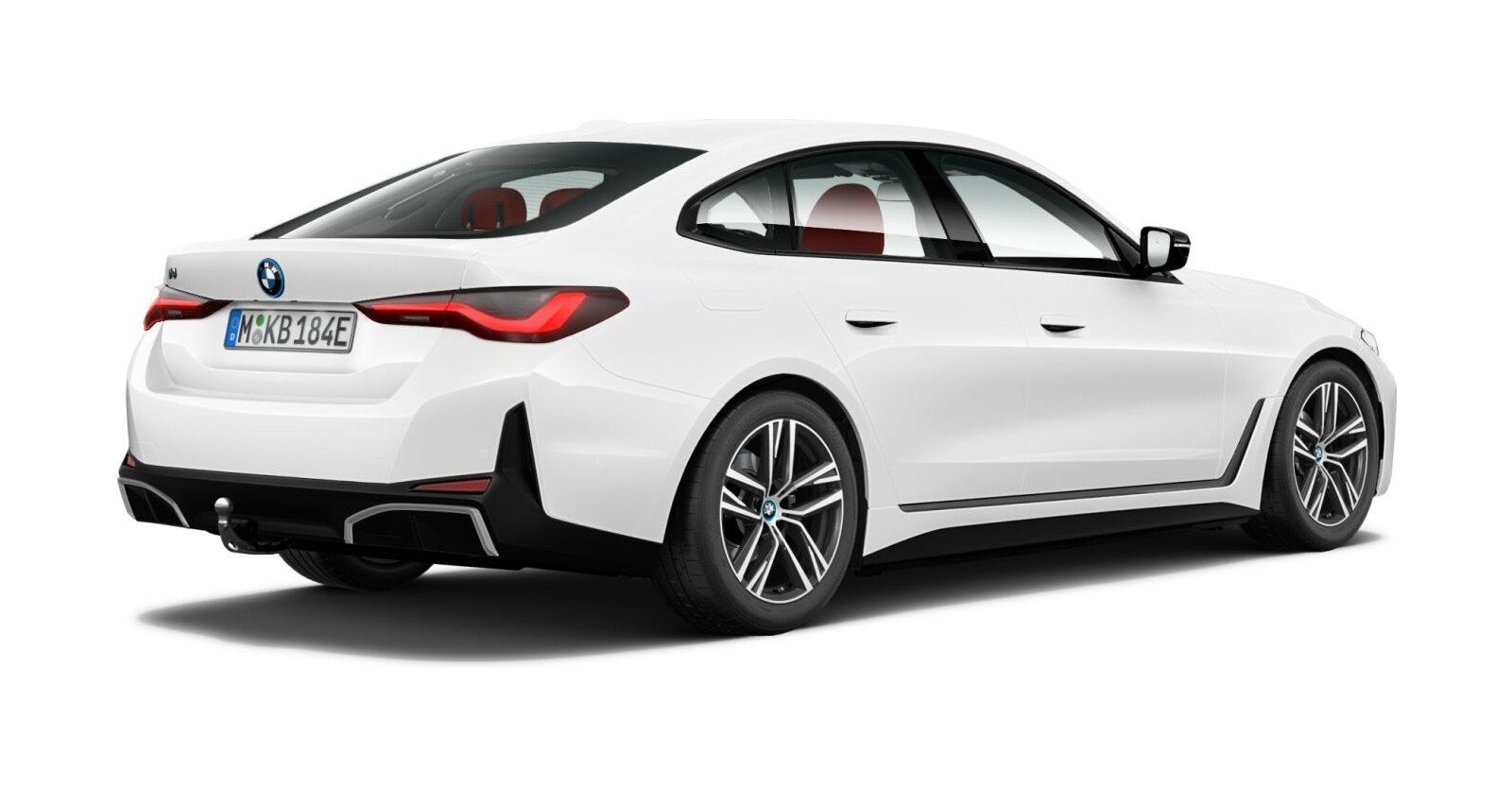 BMW BMW I in Weiß von hinten BMW BMW I in Weiß von hinten