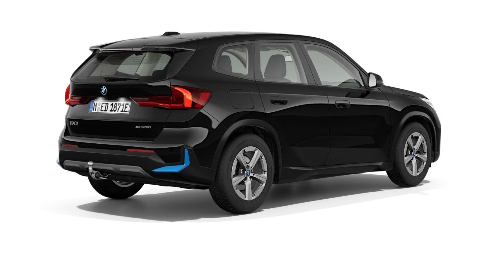 BMW BMW I in Schwarz von hinten BMW BMW I in Schwarz von hinten