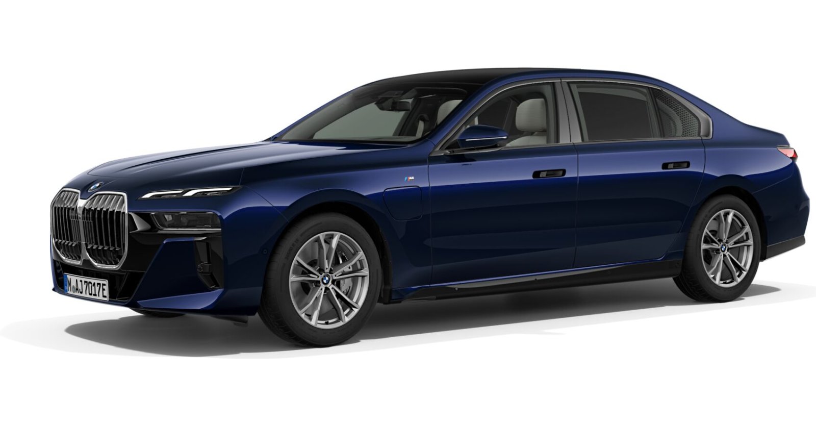 BMW BMW 7er in Blau von vorne BMW BMW 7er in Blau von vorne