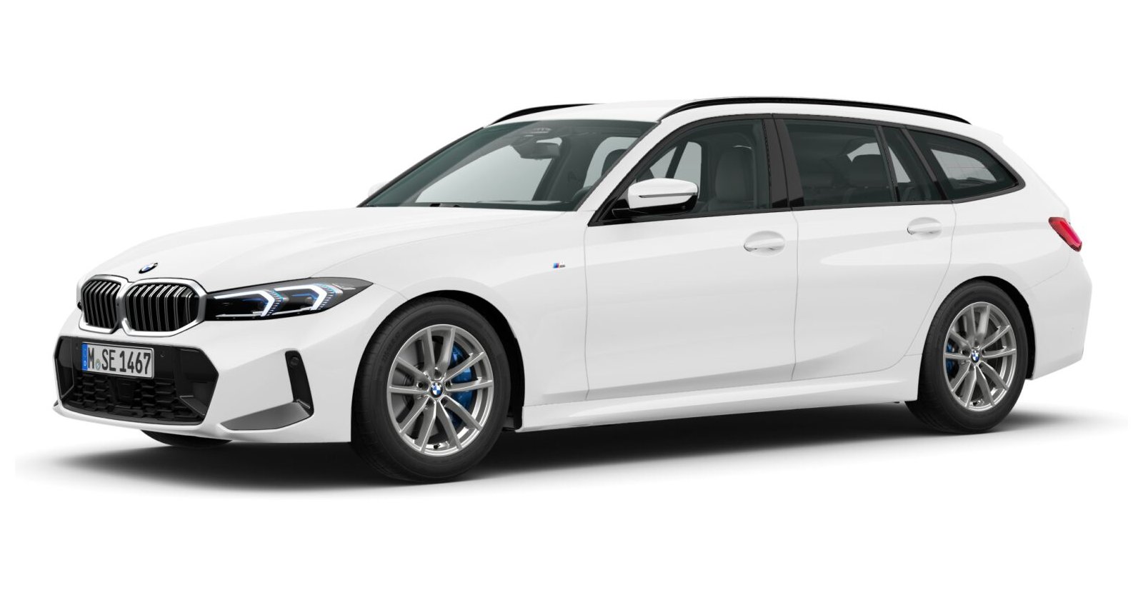 BMW BMW 3er in Weiß von vorne BMW BMW 3er in Weiß von vorne