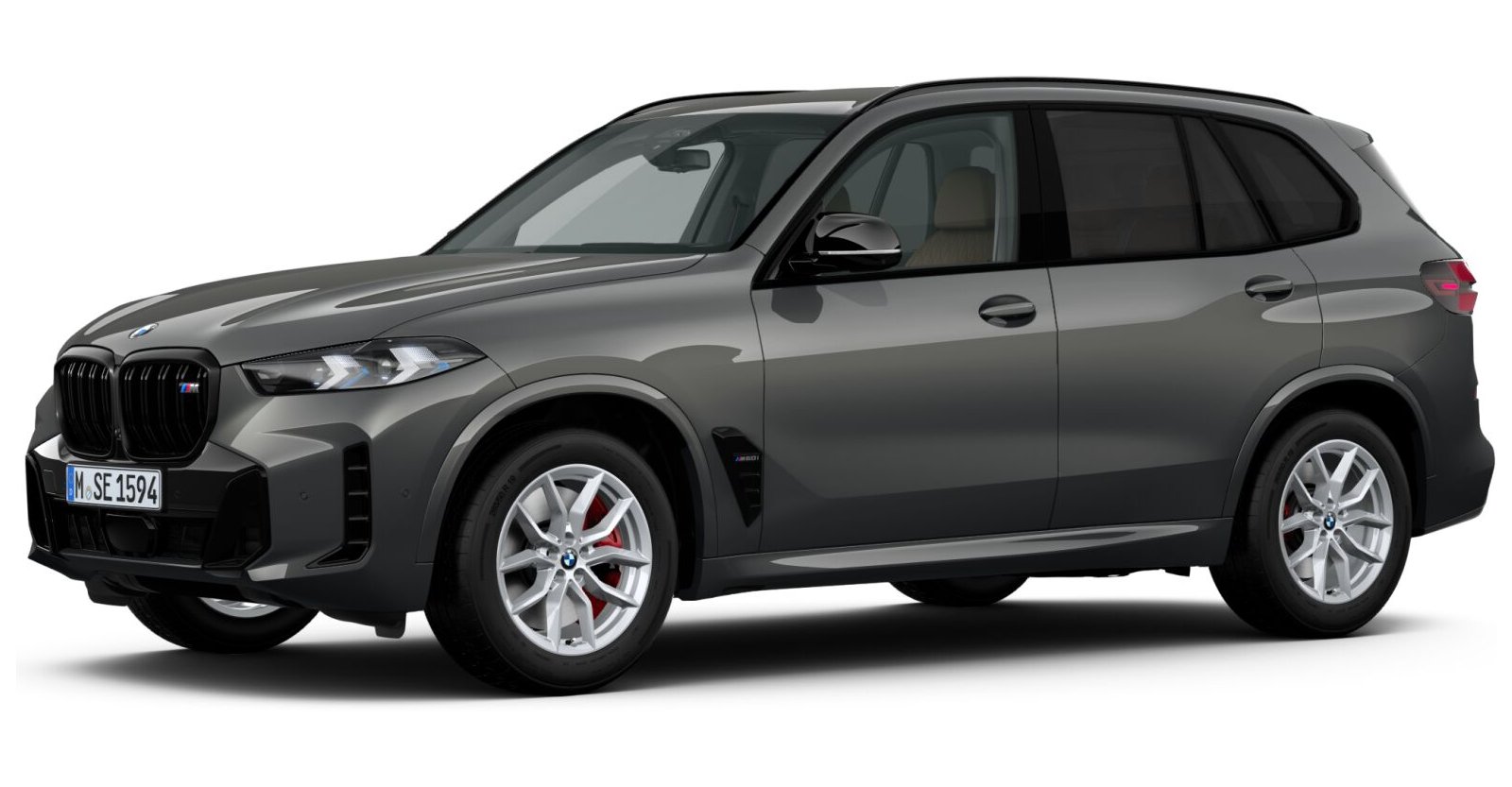 BMW X5 M60i xDrive in Grau von vorne BMW X5 M60i xDrive in Grau von vorne